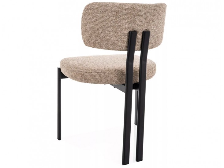 Misaki étkezőszék fekete láb bézs Tap. 253