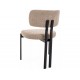 Misaki étkezőszék fekete láb bézs Tap. 253