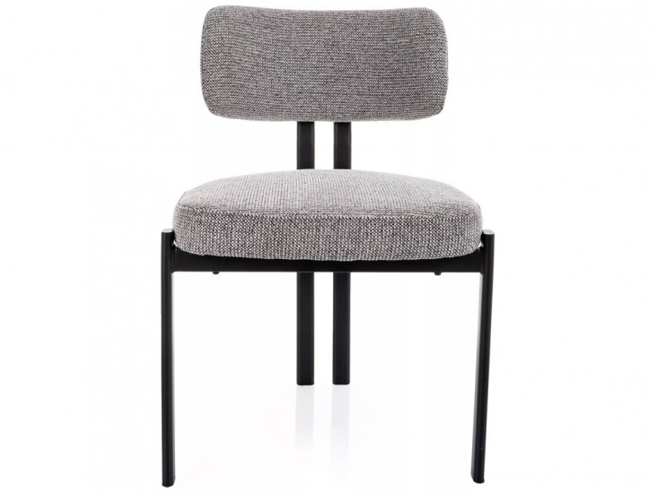 Misaki étkezőszék fekete láb szürke Tap. 254