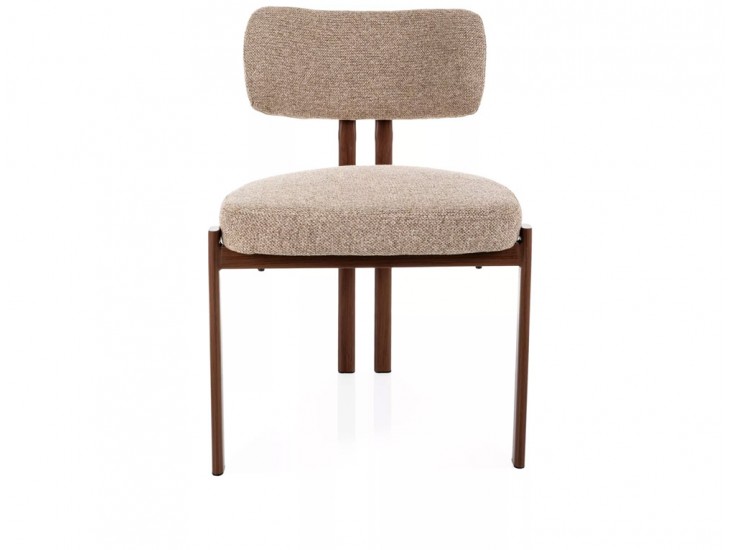 Misaki D étkezőszék dió láb bézs Tap. 253