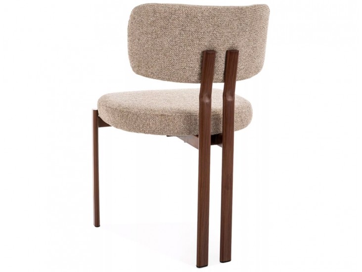 Misaki D étkezőszék dió láb bézs Tap. 253