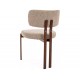 Misaki D étkezőszék dió láb bézs Tap. 253