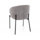 Kioto étkezőszék fekete láb szürke Tap. 254