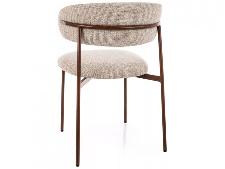 Elton D Noelle étkezőszék dió láb bézs 30