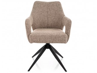 Olsen Noelle étkezőszék fekete láb sötét bézs 33