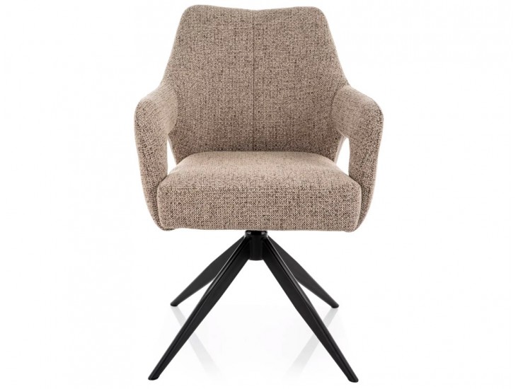 Olsen Noelle étkezőszék fekete láb sötét bézs 33