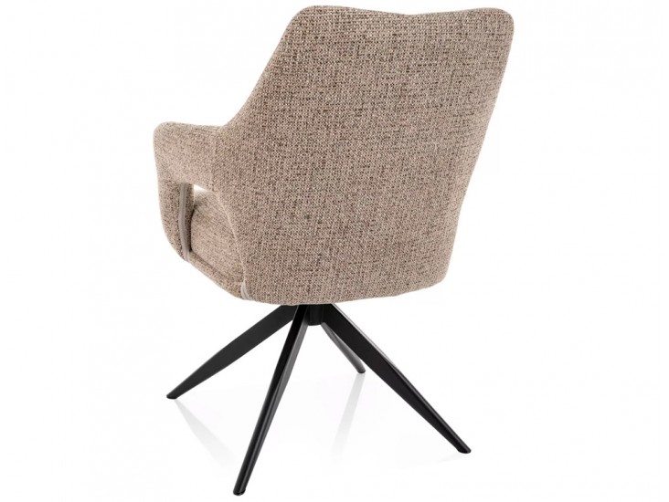 Olsen Noelle étkezőszék fekete láb sötét bézs 33