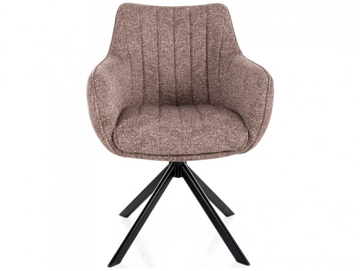 Azalia Leo étkezőszék fekete láb sötét bézs 32