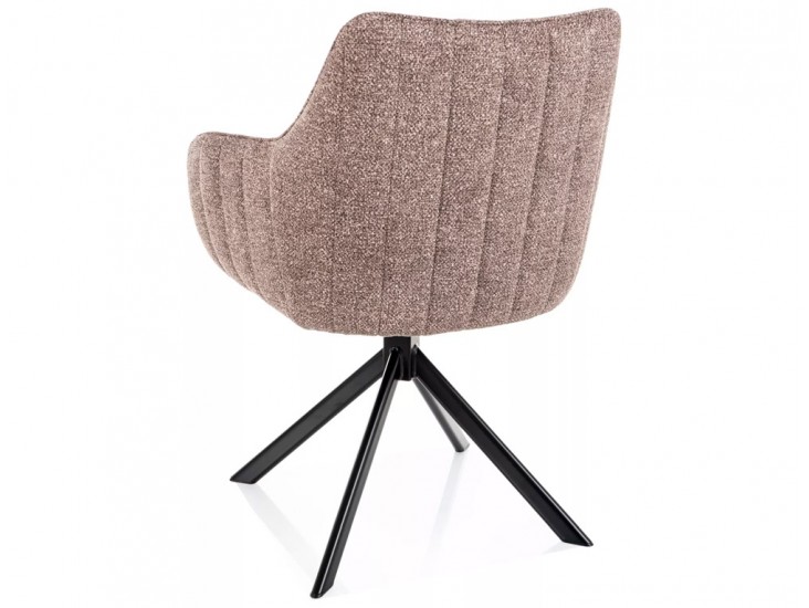 Azalia Leo étkezőszék fekete láb sötét bézs 32