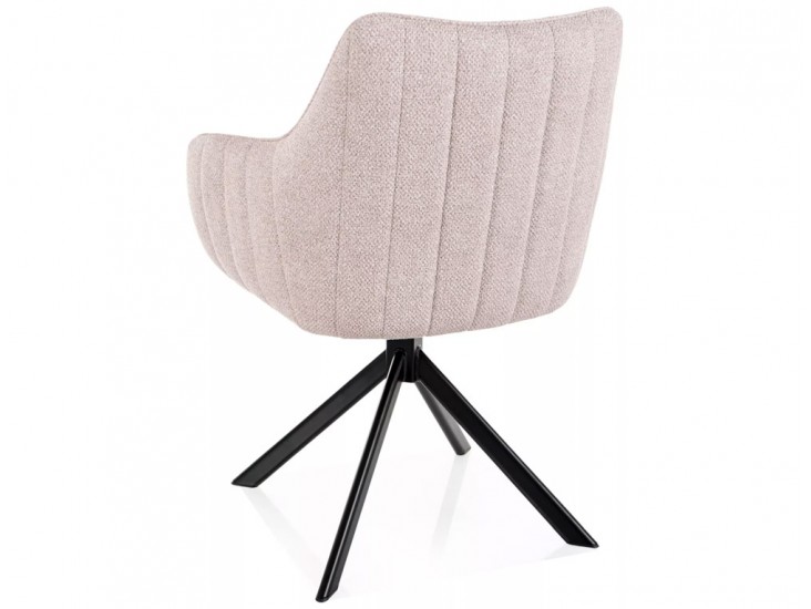 Azalia Leo étkezőszék fekete láb világos bézs 23