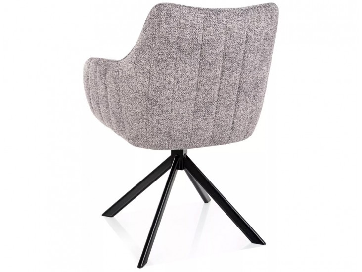 Azalia Leo étkezőszék fekete láb világos szürke 04