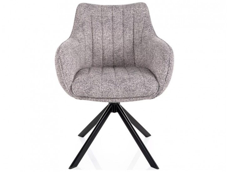 Azalia Leo étkezőszék fekete láb világos szürke 04