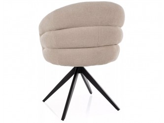 Ores étkező szék fekete láb/ világos bézs TAP.251