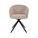 Ores étkező szék fekete láb/ világos bézs TAP.251