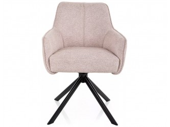 Notti LEO étkezőszék fekete láb világos bézs 23