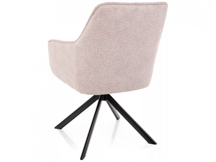 Notti LEO étkezőszék fekete láb világos bézs 23