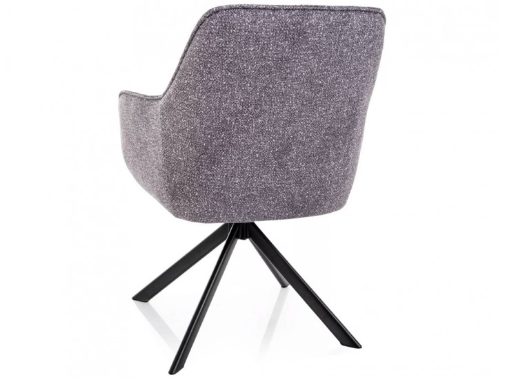 Notti LEO étkezőszék fekete láb szürke 07