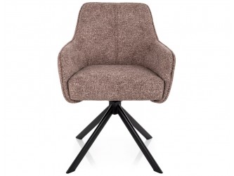 Notti LEO étkezőszék fekete láb sötét bézs 32