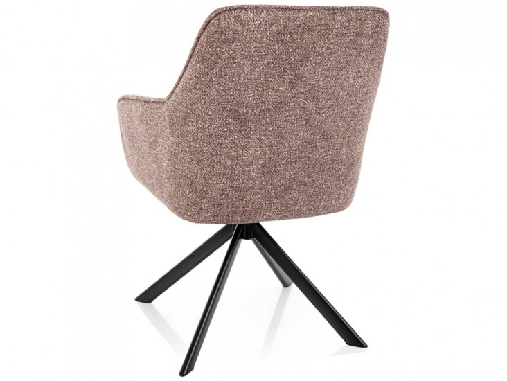 Notti LEO étkezőszék fekete láb sötét bézs 32