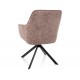Notti LEO étkezőszék fekete láb sötét bézs 32