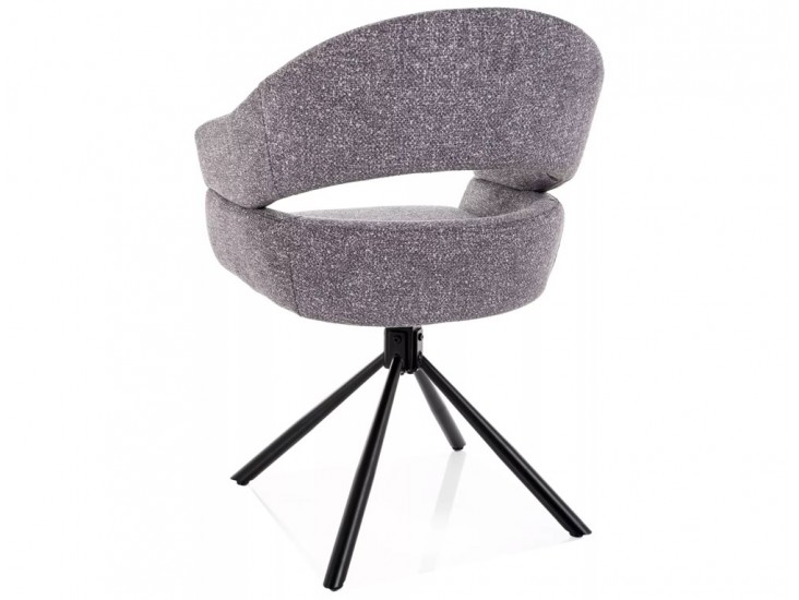 Borgo Leo étkező szék fekete láb/ szürke 07