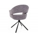 Borgo Leo étkező szék fekete láb/ szürke 07