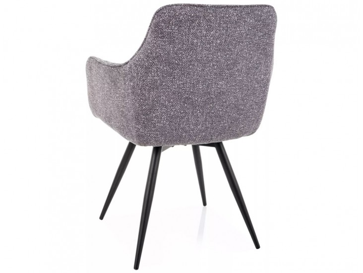 Ballo Leo étkezőszék fekete láb szürke 07