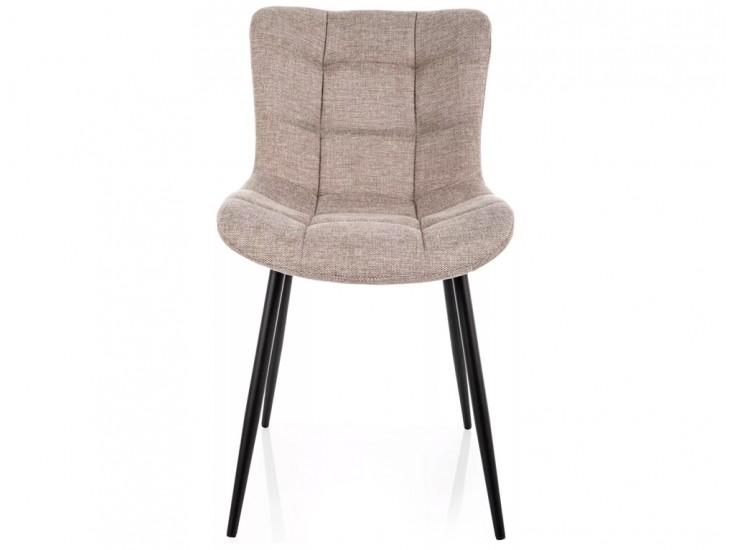 Julia Brego étkezőszék fekete láb világos bézs 31