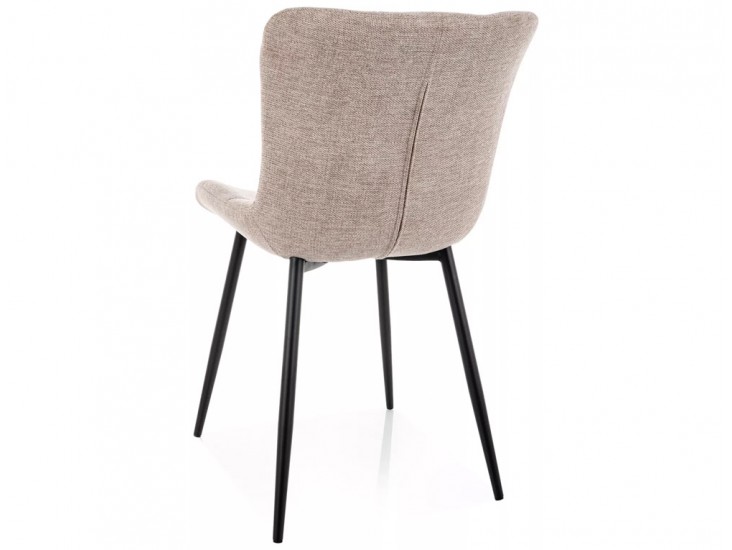 Julia Brego étkezőszék fekete láb világos bézs 31