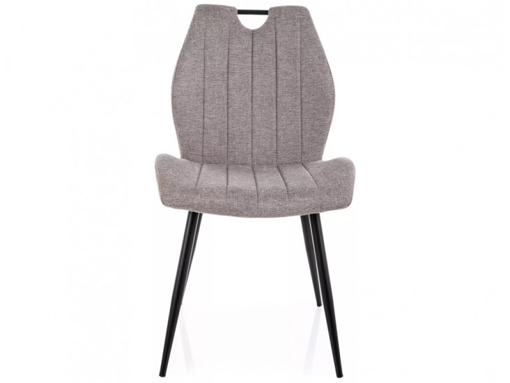 Arco Brego étkezőszék fekete láb szürke 07