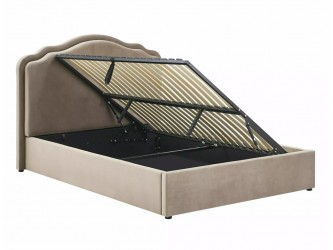 Florencja Velvet 140*200 franciaágy sötét bézs Bluvel Tap. 40