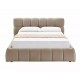 Parma Velvet 140*200 franciaágy sötét bézs Bluvel Tap. 40