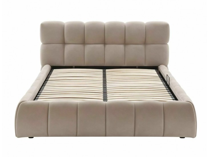 Parma Velvet 140*200 franciaágy sötét bézs Bluvel Tap. 40
