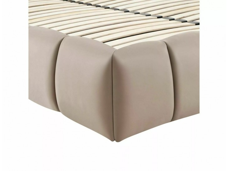 Parma Velvet 160*200 franciaágy sötét bézs Bluvel Tap. 40