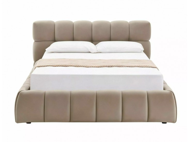 Parma Velvet 160*200 franciaágy sötét bézs Bluvel Tap. 40