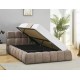 Parma Raven 140*200 franciaágy sötét bézs Tap. 30