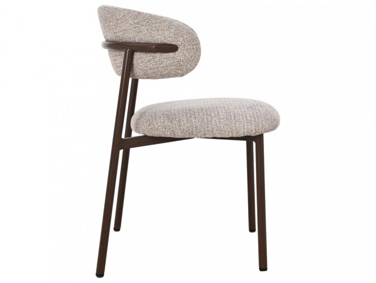 Elton II étkezőszék dió láb bézs Tap. 253