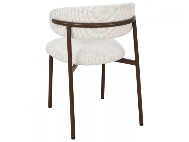 Elton II étkezőszék dió láb világos bézs Tap. 255