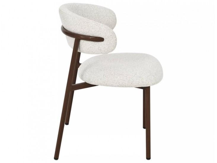 Elton II étkezőszék dió láb világos bézs Tap. 255