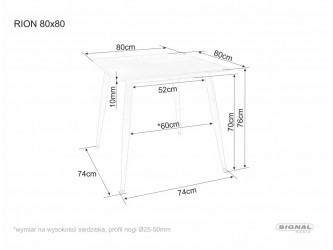 Rion 80*80 étkező asztal travertin/kasmír