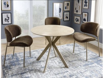 Talia Fi90 étkező asztal travertin/ kasmír