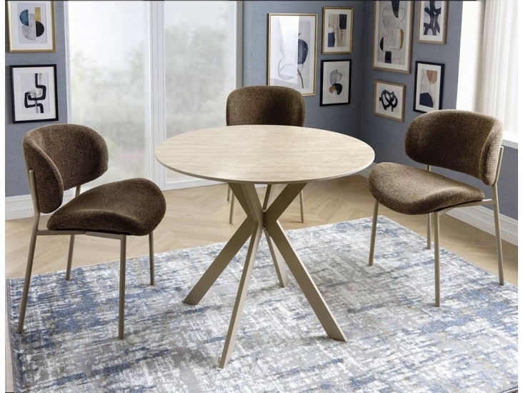 Kiso Noelle étkező szék kasmír láb/ capuccino 45