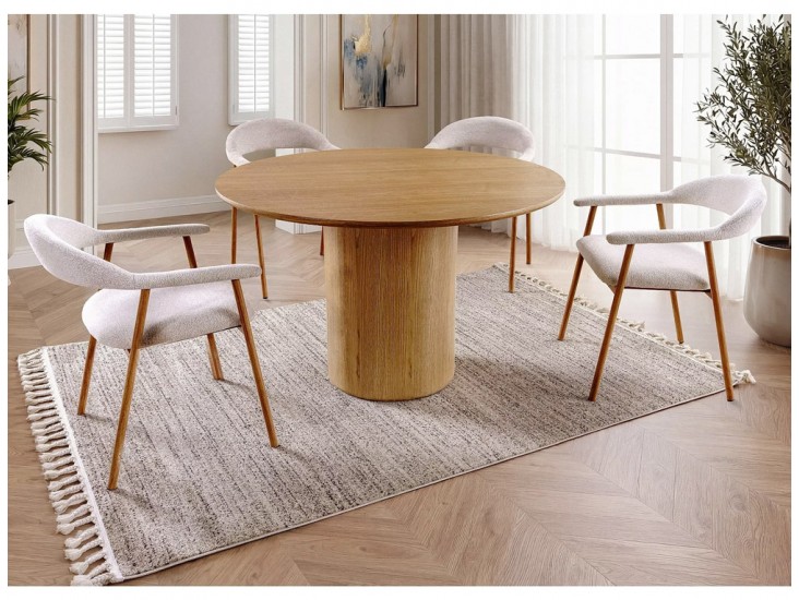 Lagos D Raven étkezőszék tölgy láb bézs 22