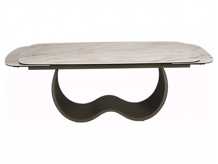 Casablanca 198(274)*98 bővíthető étkező asztal Mont Blanc bézs/ réz