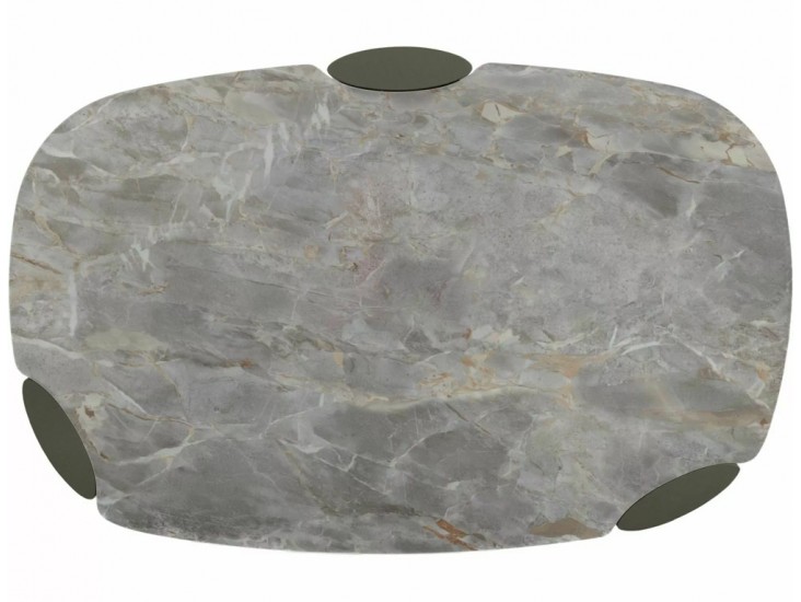 Adoro A Ceramic 118*75 asztalka Grigio szürke/ réz