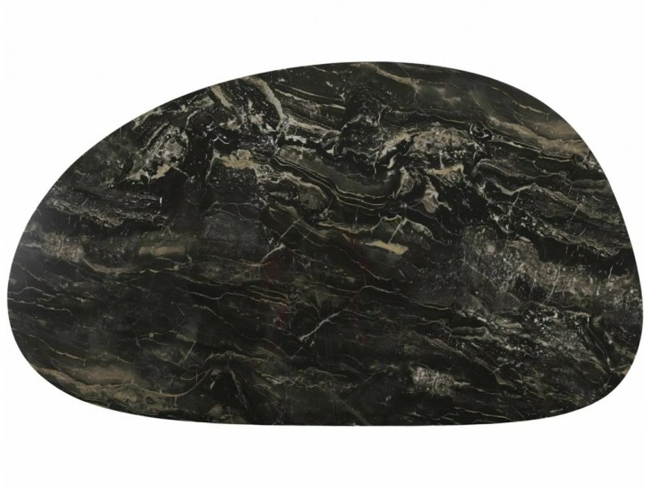 Bello A Ceramic 140*80 asztalka Vulkán fekete/ réz