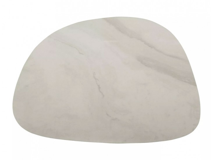 Bello B Ceramic 75*50 asztalka Nature Claud fehér/ réz