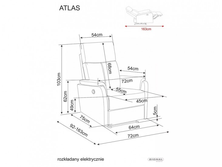 Atlas Raven nyitható fotel sötét bézs 30