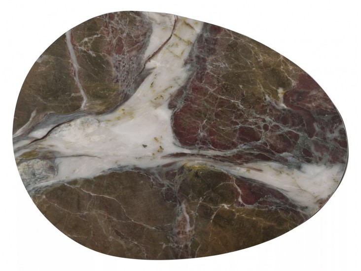 Gusto B Ceramic 98*73 asztalka Patagonia barna/ réz