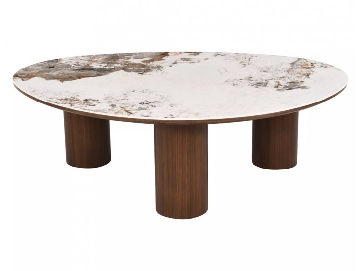 Adelis 110*80 asztalka Pandoro fehér/ dió